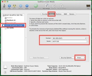 Format USB drive for Mac