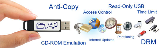 Difference between USB encryption and copy protection