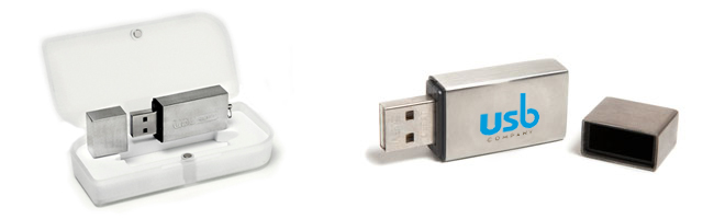 Iron Square USB memory stick