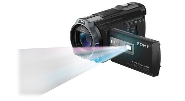 Sony-Camcorder-with-Projector