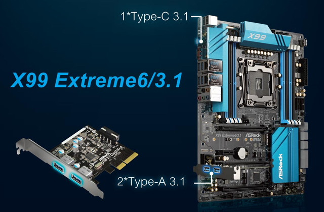 ASRock Introduces the Type-C USB 3.1 Cards and Motherboards