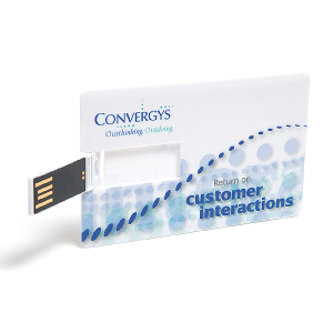 Branded credit card memory stick