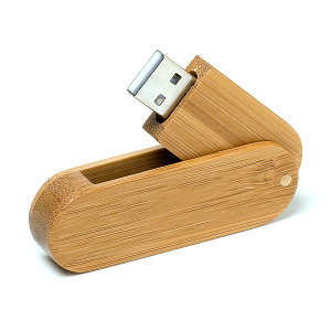 Promotional wooden USB twister