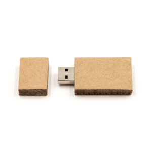 Eco square usb company flash drive